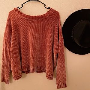 Pink Cropped Sweater